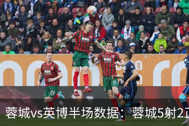 蓉城vs英博半场数据：蓉城5射2正，控球率40%，英博半场0射门